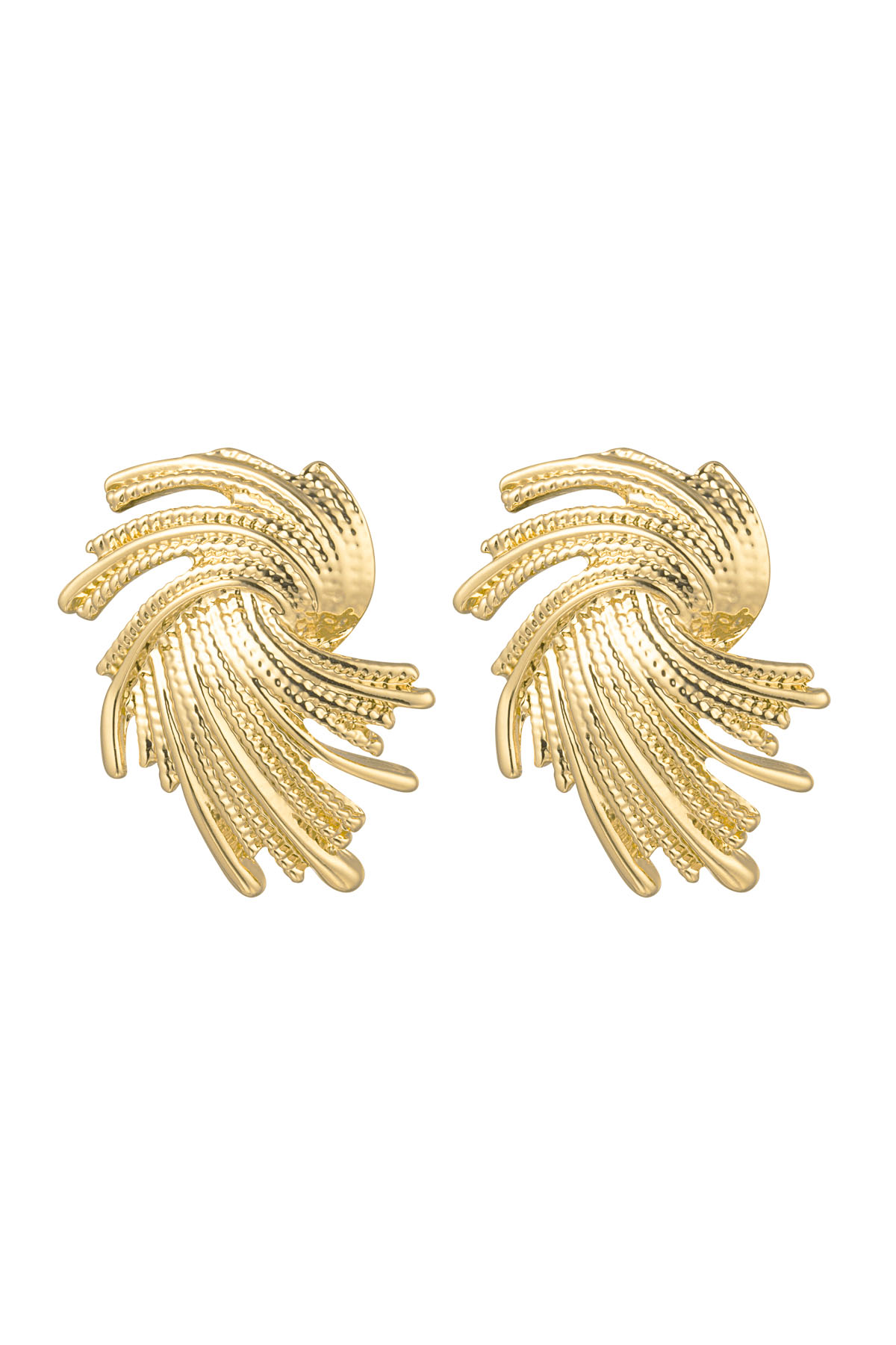 Earrings twizzel - gold Alloy h5 