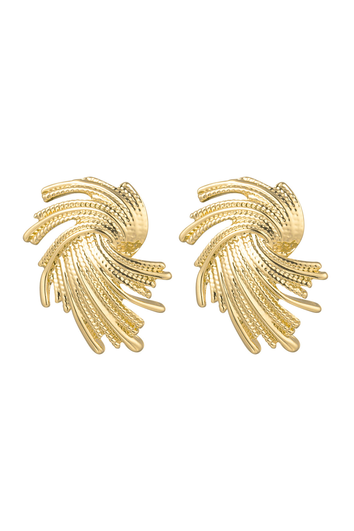 Earrings twizzel - Gold Color Alloy