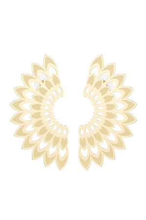 Ear stud statement cheerful - gold Copper h5 