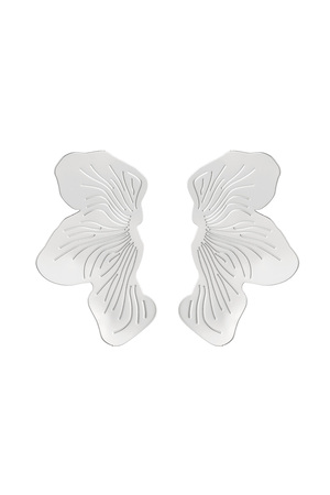Pendientes con diseño de mariposa - plata Cobre h5 