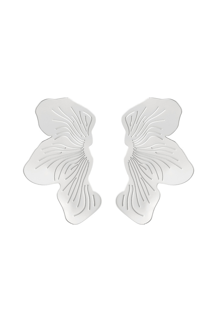 Pendientes con diseño de mariposa - plata Cobre 