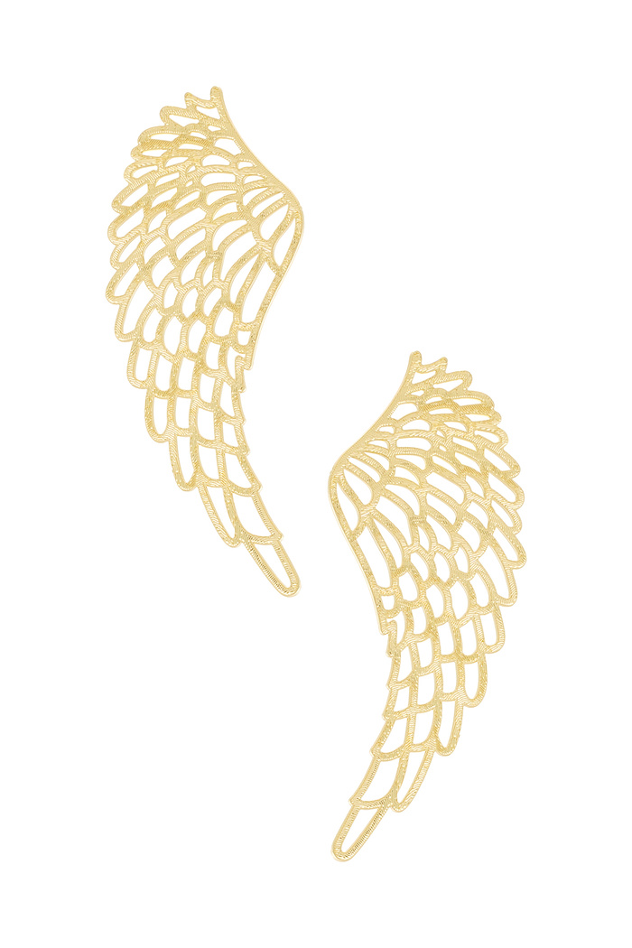 Boucles d'oreilles ailes - or 