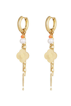 Earrings charm party - gold h5 