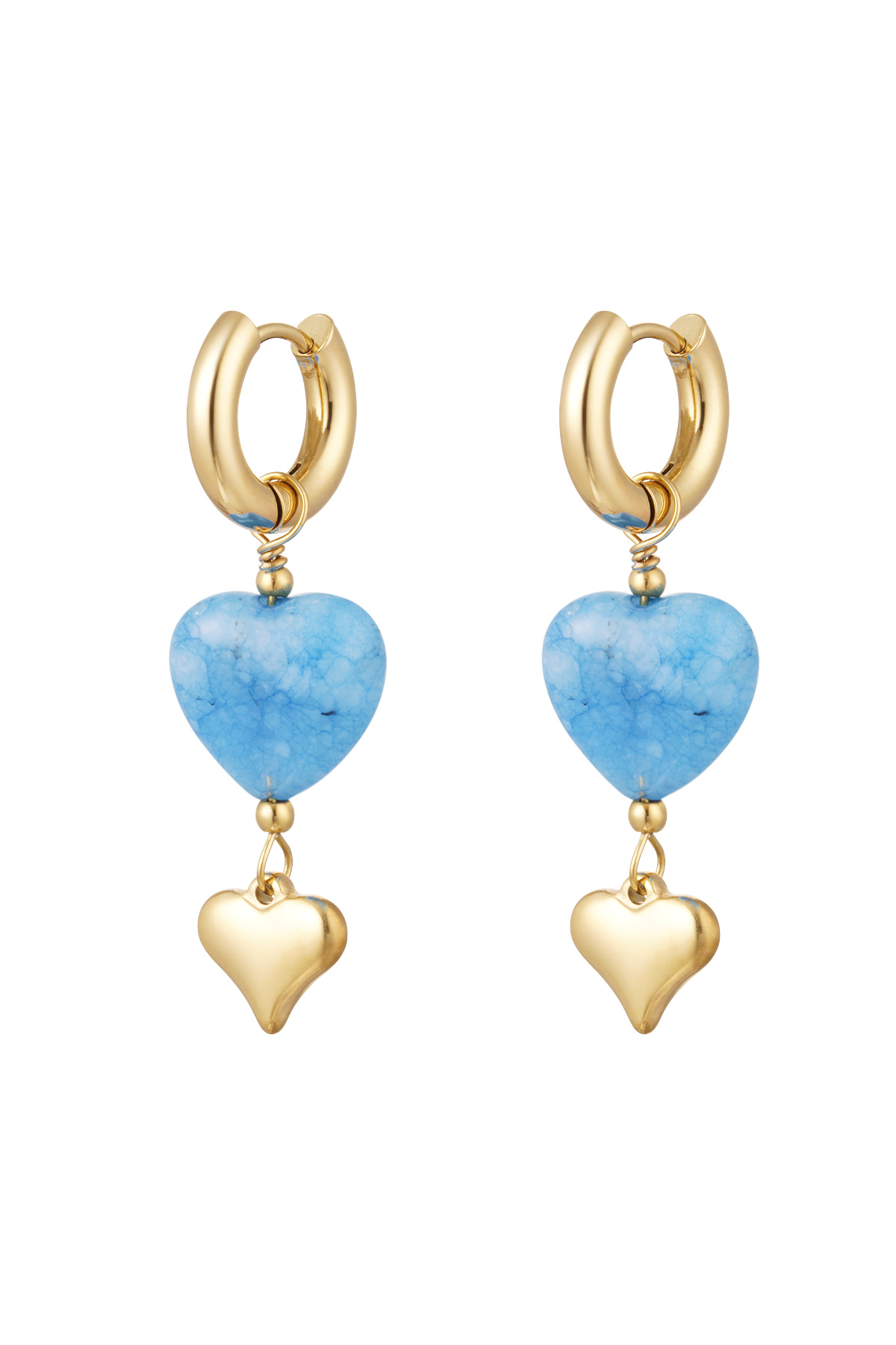 Earring sweetheart pink - blue