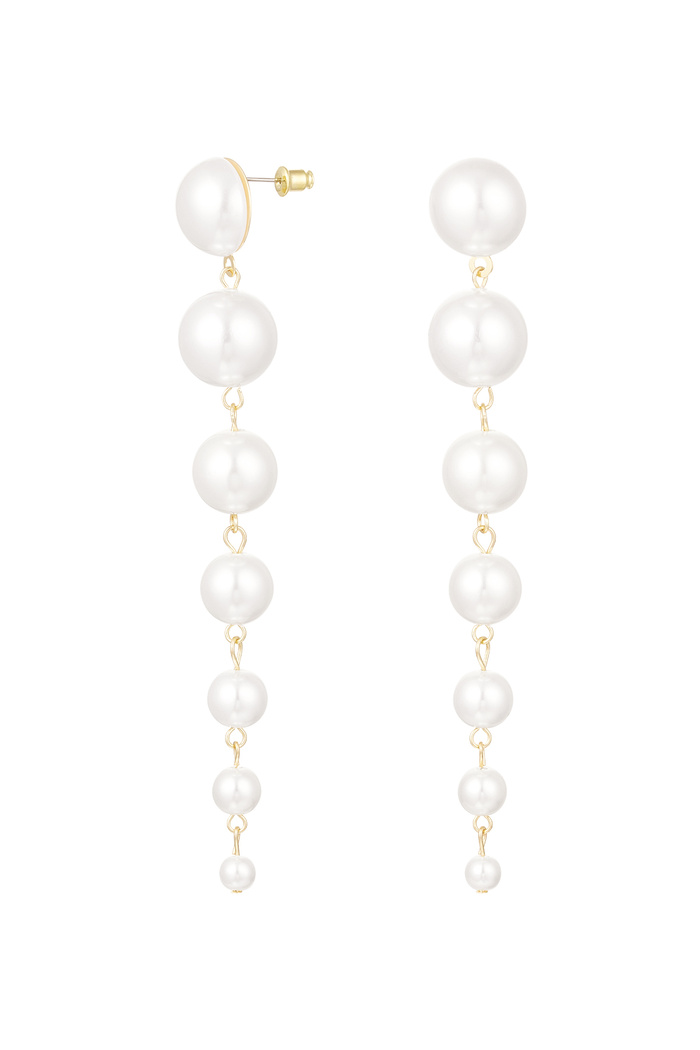 Earrings pearl garland - gold Pearls 