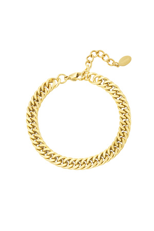 Link bracelet robust - gold h5 