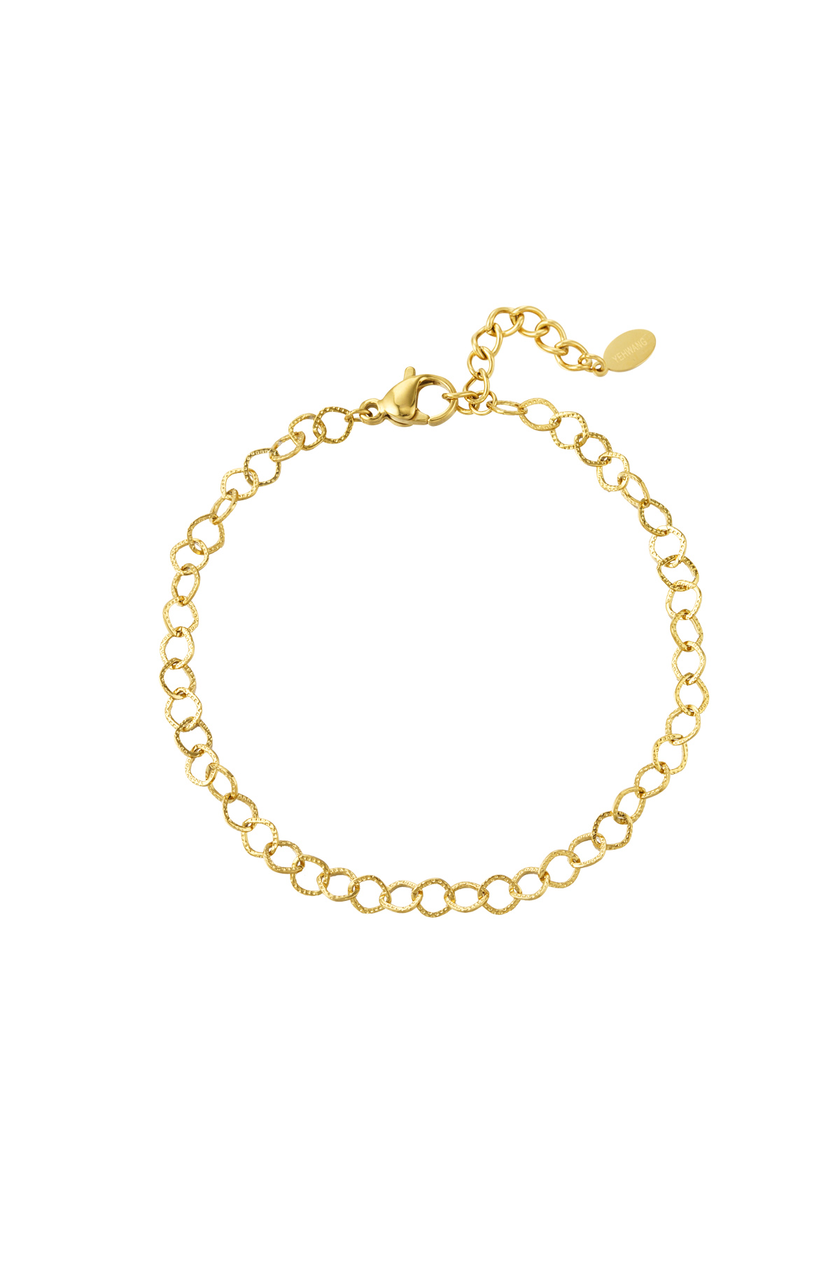 Kettenarmbänder aus Edelstahl – Gold