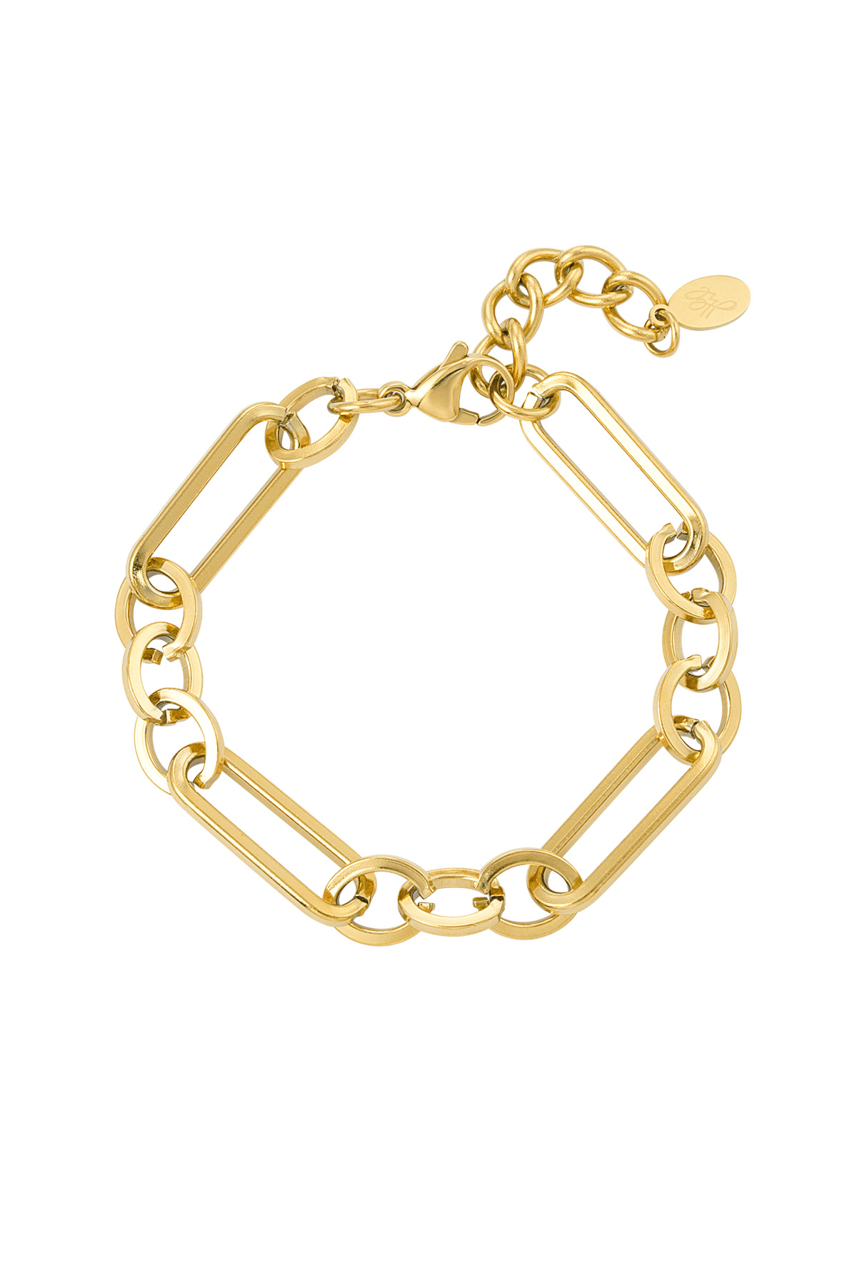 Bracelet thick links - gold 