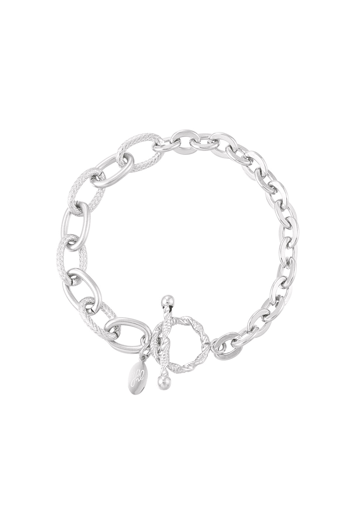 Bracelet links from small to large - silver