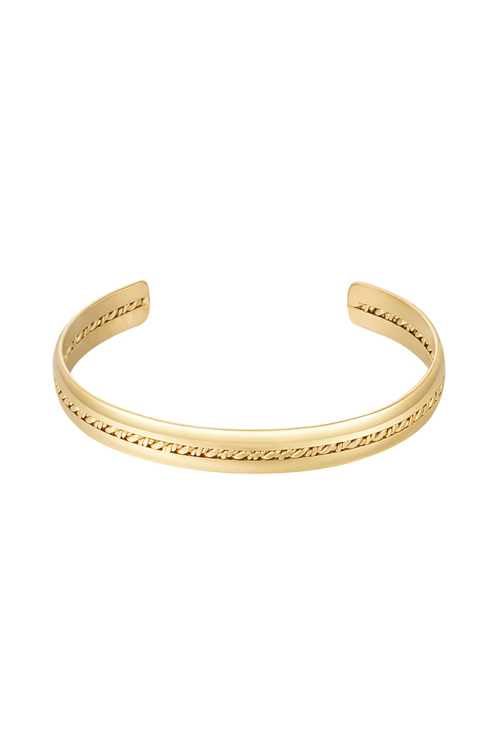 Bracelet esclave trois couches - or 