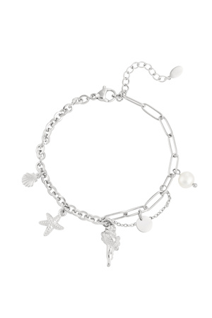 Link bracelet charms - silver h5 