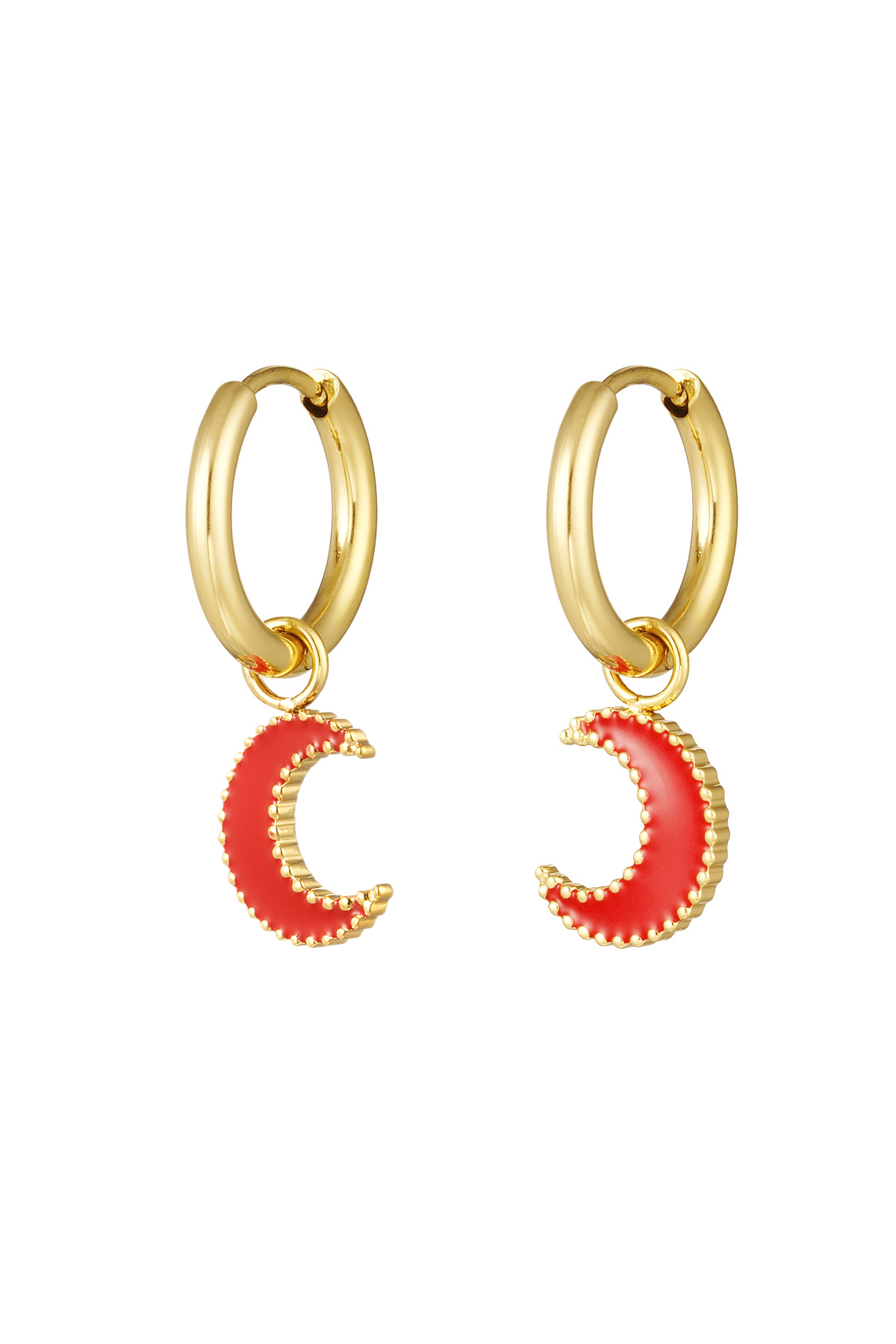 Earring moon - Gold color 2