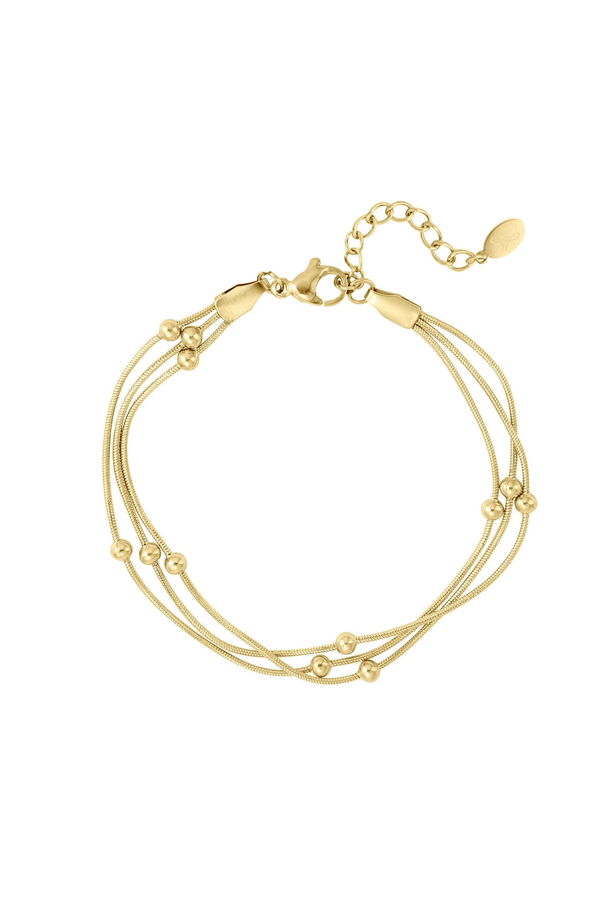 Bracelet with a twist - gold