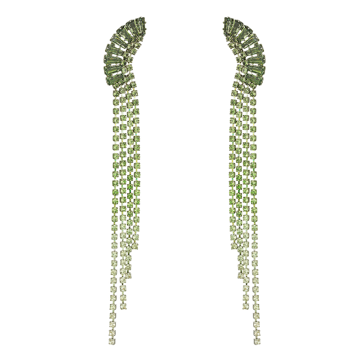 Rhinestone earrings graceful detail - Holiday Essentials