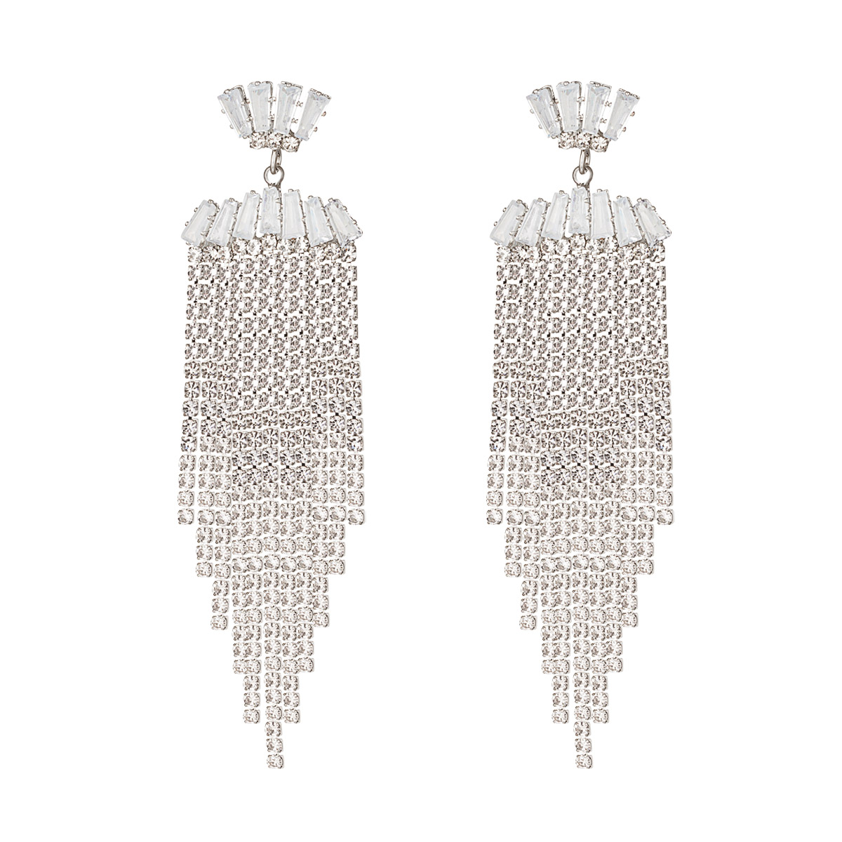 Rhinestone earrings with details - Holiday Essentials