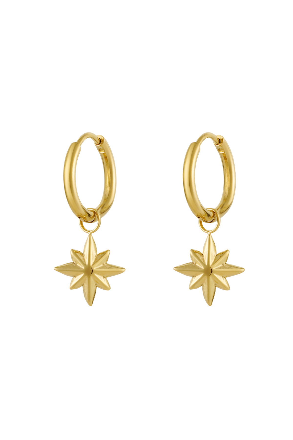 Earrings star charm - Gold color