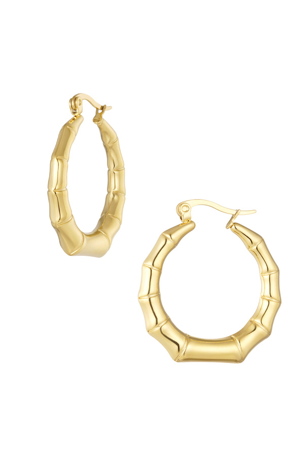 Earrings angular - gold
