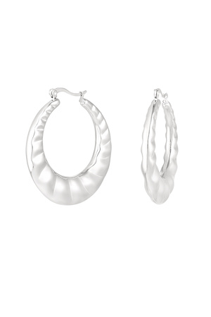 City earrings with a twist - silver h5 