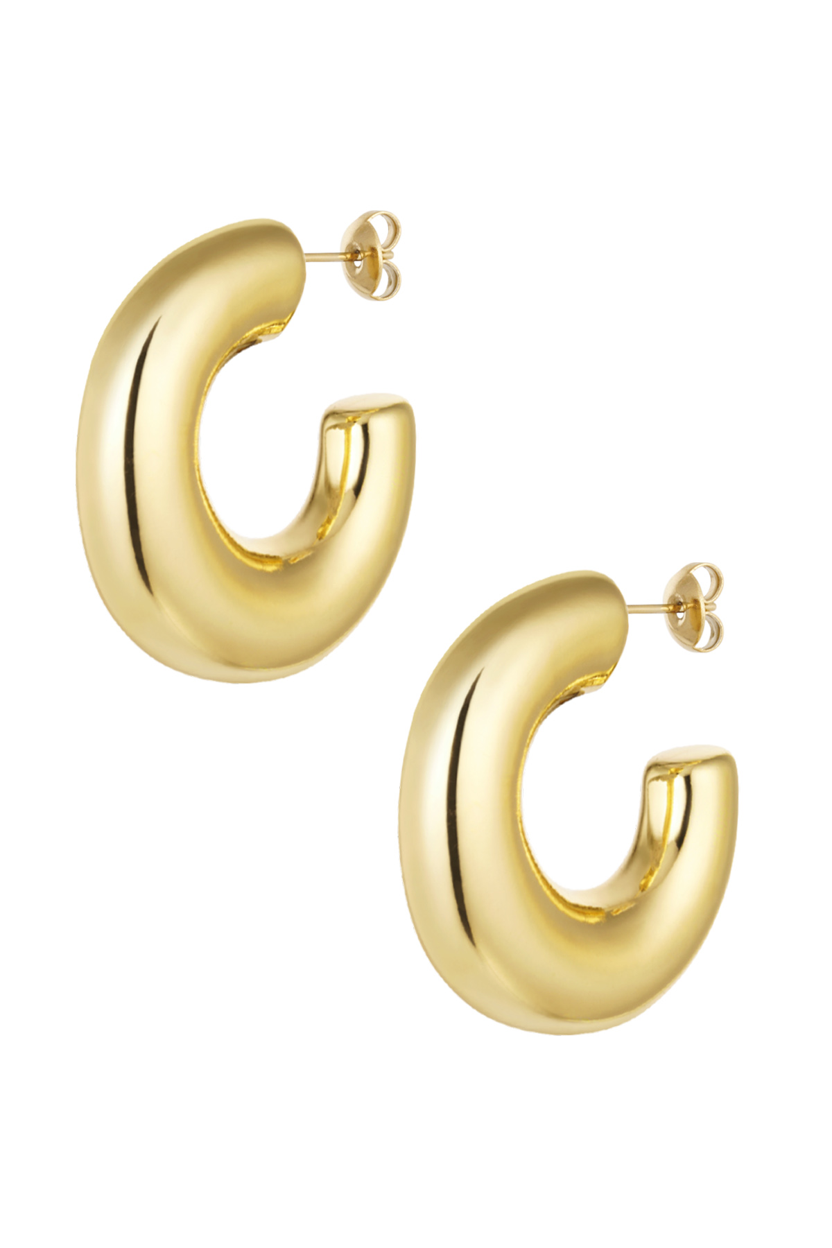 Earrings classy - gold