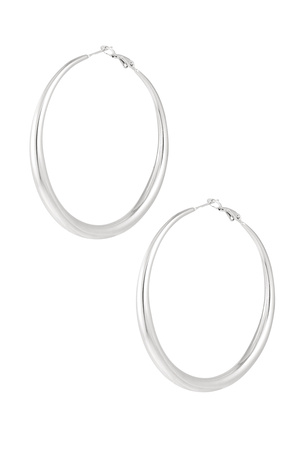 Basic oorbellen met uiteenloping - zilver h5 