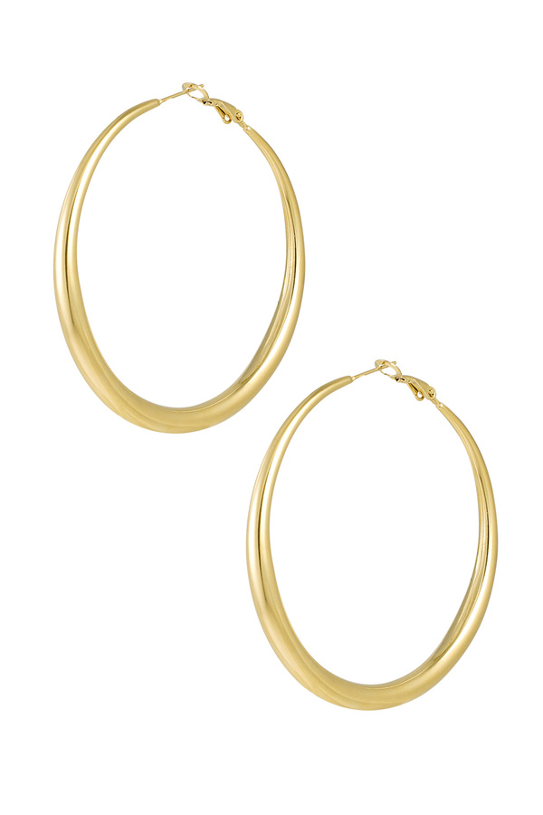 Basic earrings with variety - gold