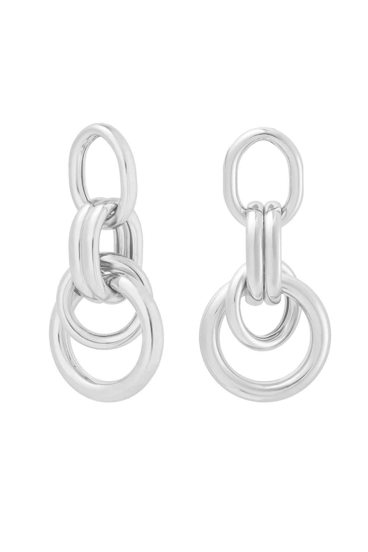 Boucles d'oreilles lien parti - argent h5 