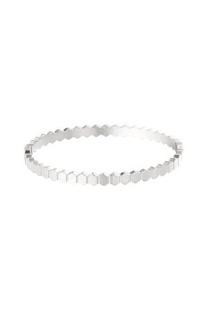 Slave bracelet hexagons - silver h5 