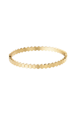 Slave bracelet hexagons - gold h5 