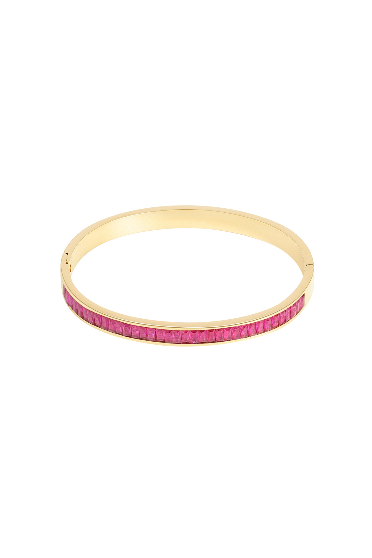 Bracelet esclave pierres - fuchsia (Pack with plastic bag) 2