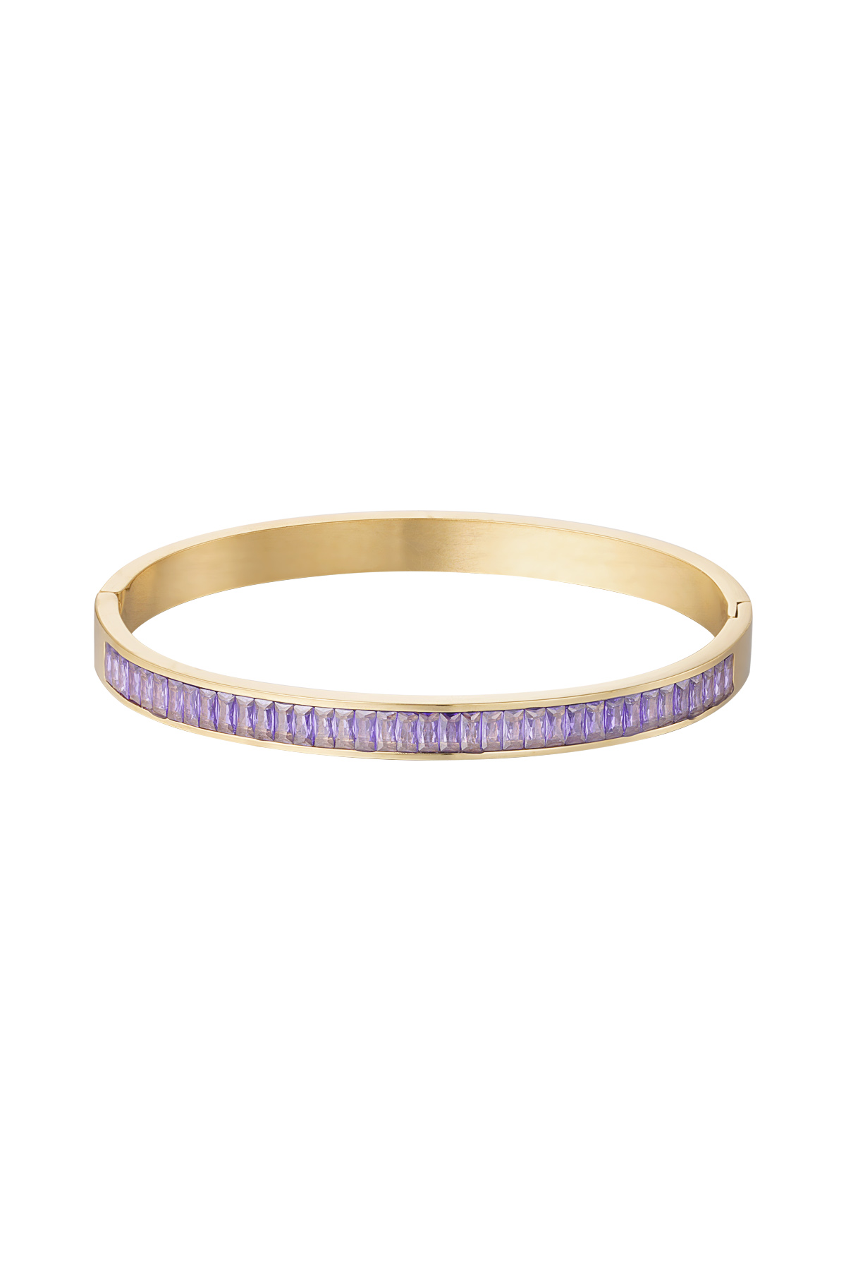 Bracelet esclave pierres - violet h5 