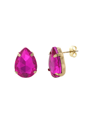 Ear studs stone - pink h5 