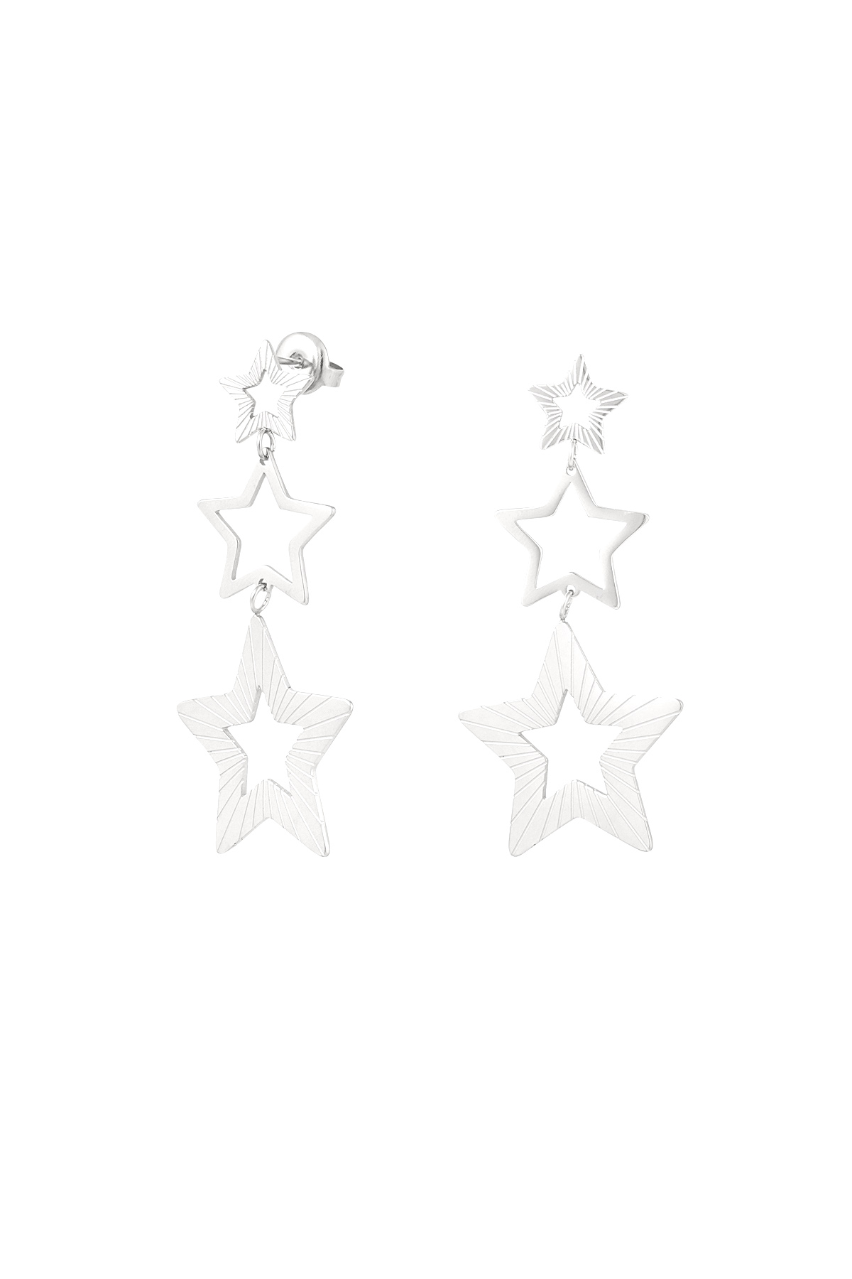 Earrings starry sky - silver