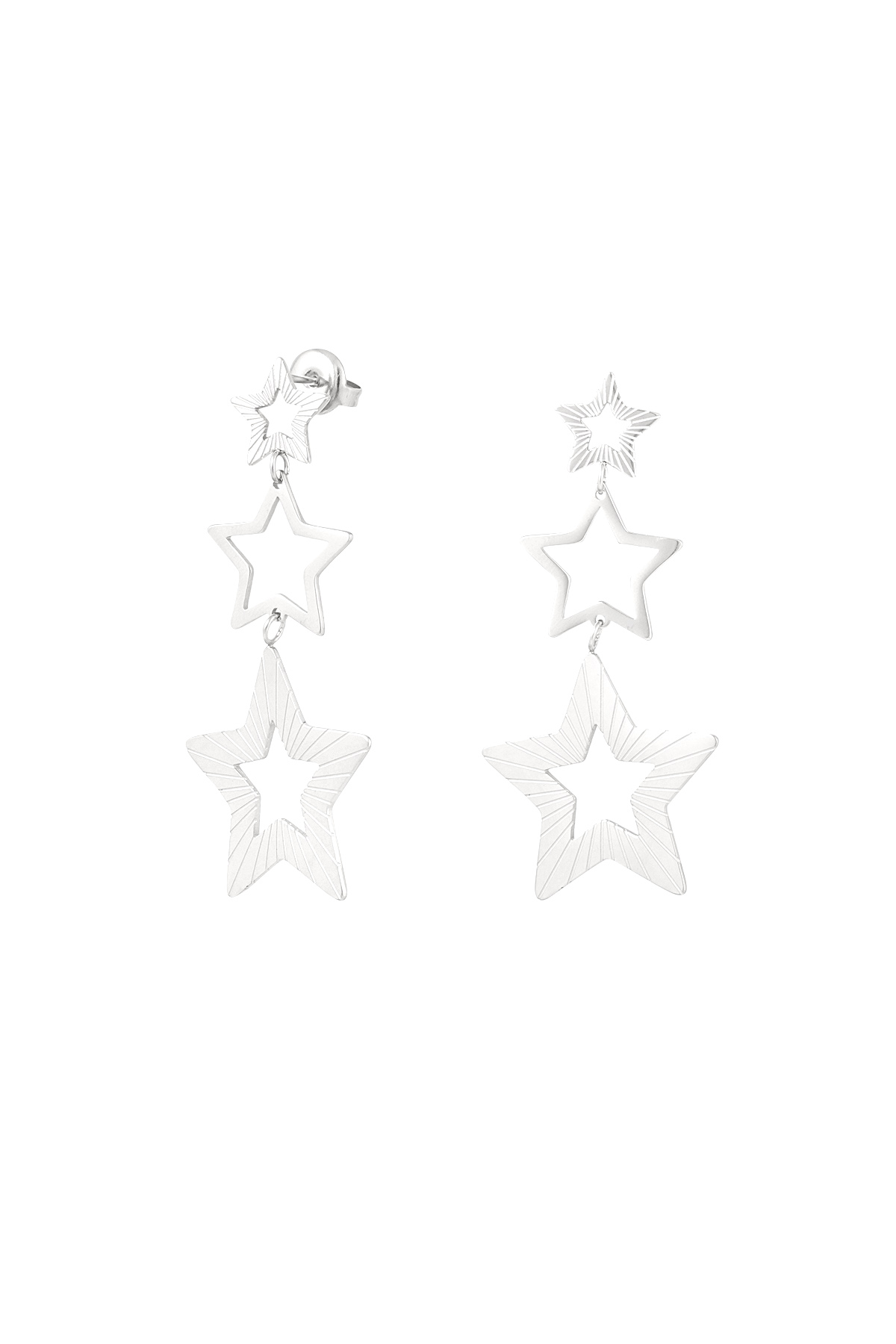 Earrings starry sky - Silver Color color