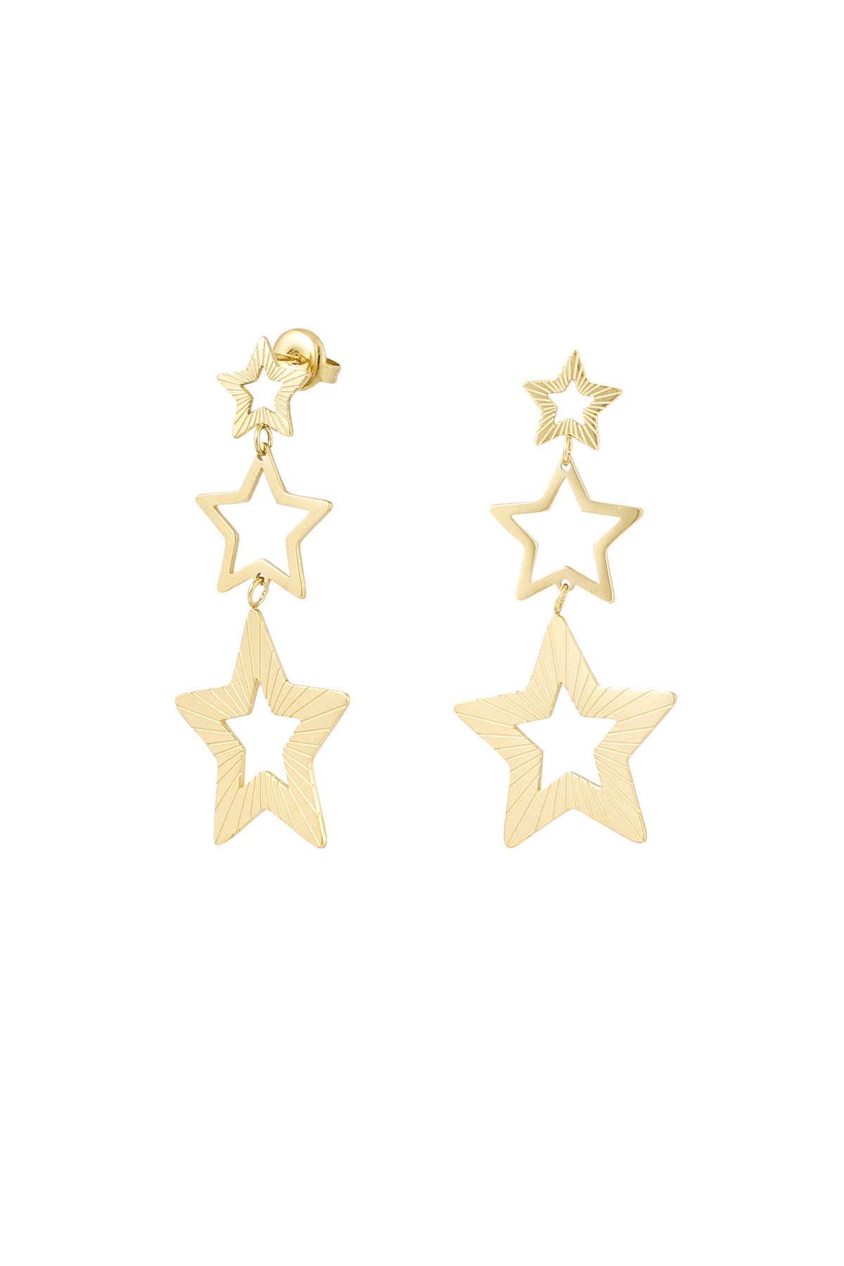Earrings starry sky - gold