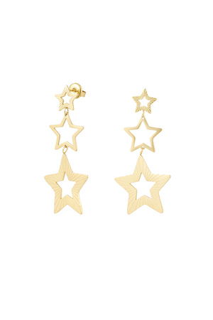 Earrings starry sky - gold h5 