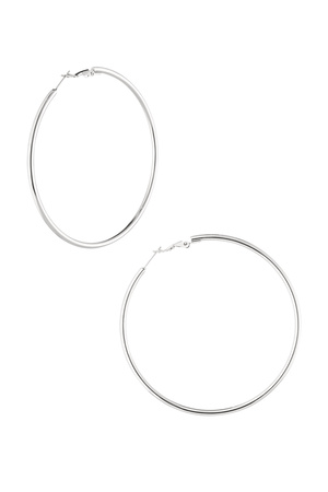 Basic hoops medium - silver h5 