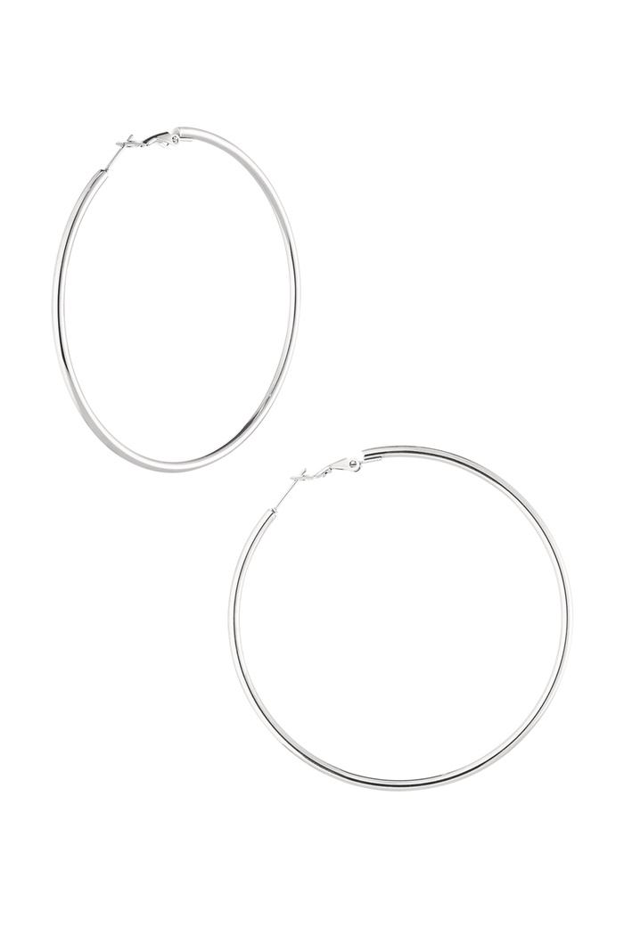 Basic hoops medium - silver 