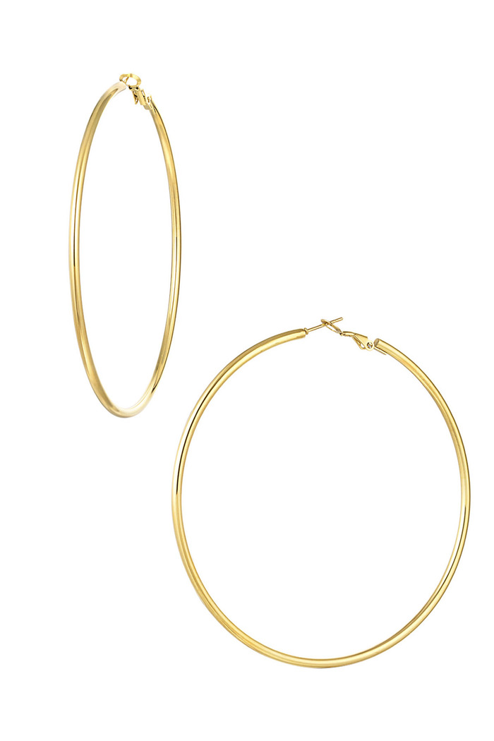 Basic narrow hoops - gold 