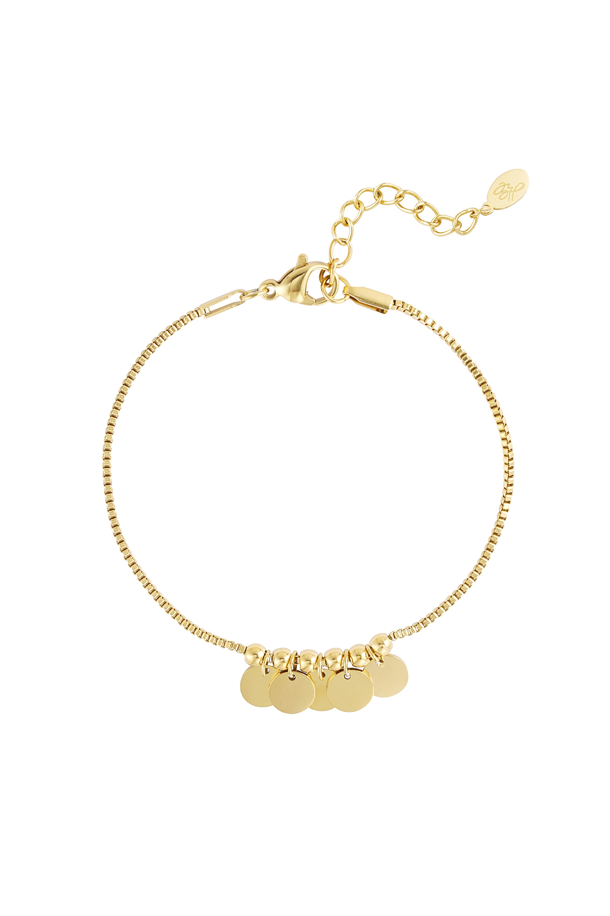 Bracelet hanging coins - Gold color