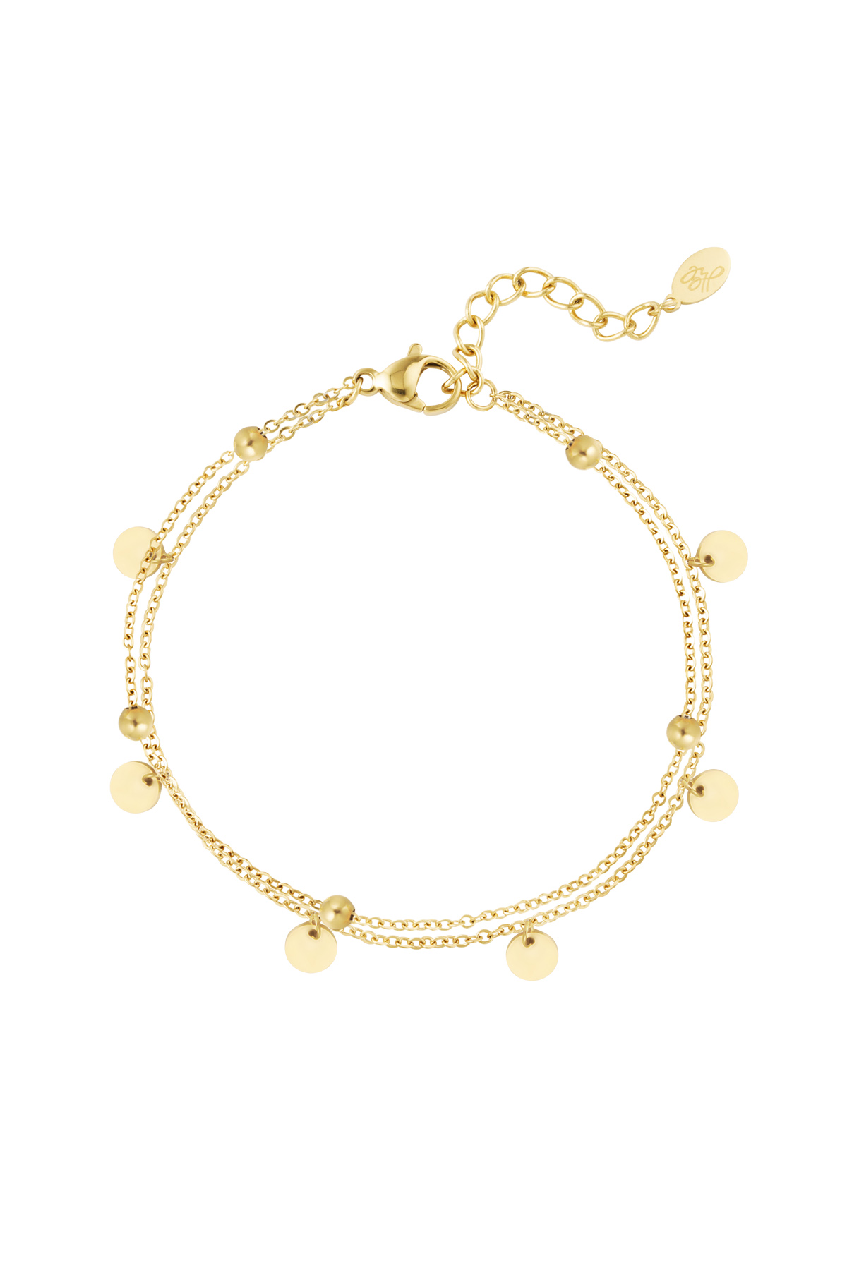 Double bracelet decoration - Gold color 2