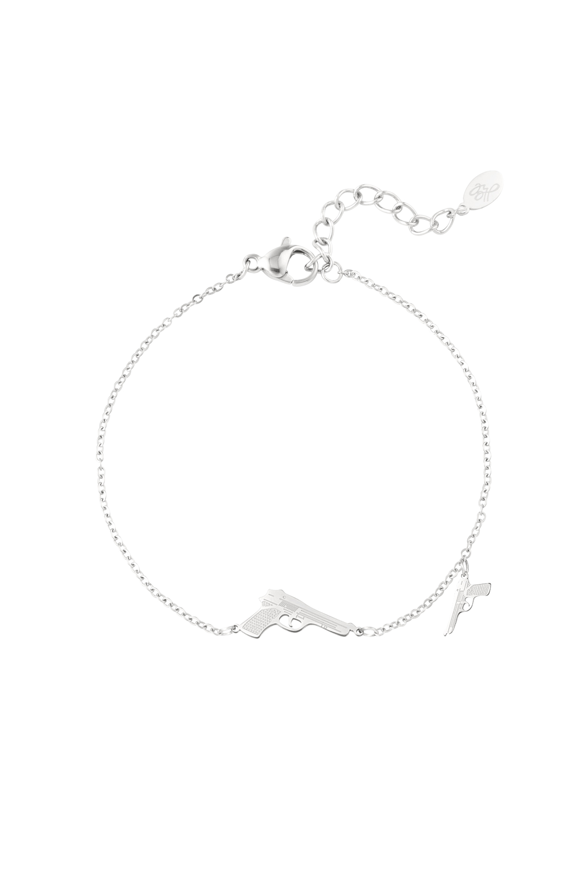 Bracelet 2 guns - silver 