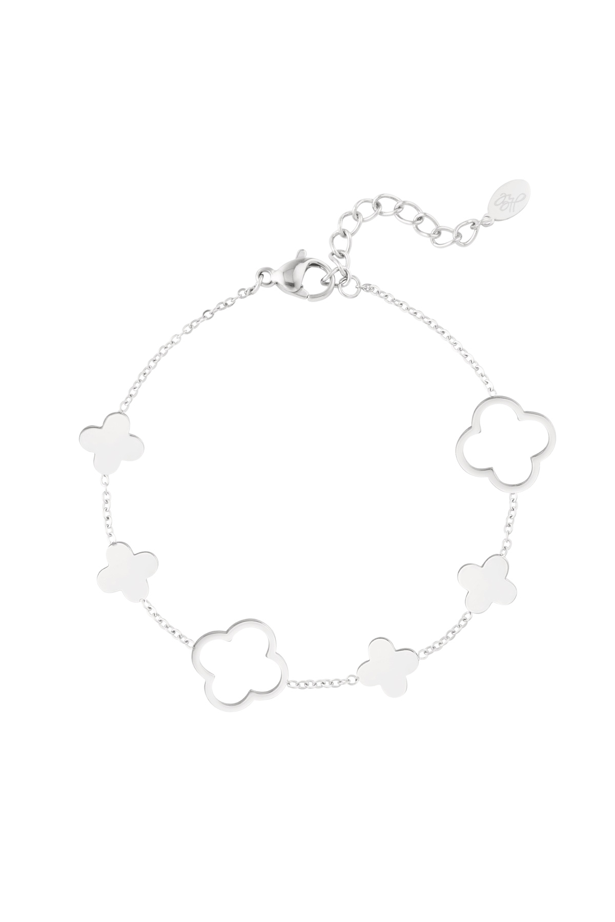 Bracelet clovers - Silver Color color 2