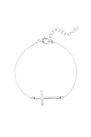 Bracelet cross - silver h5 