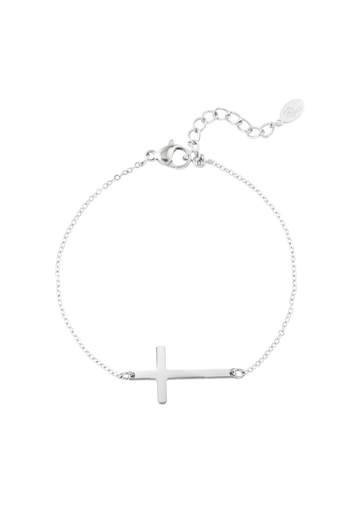 Bracelet croix - argent 
