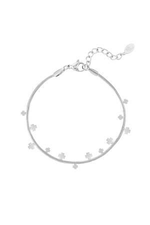 Bracelet clover party - silver h5 