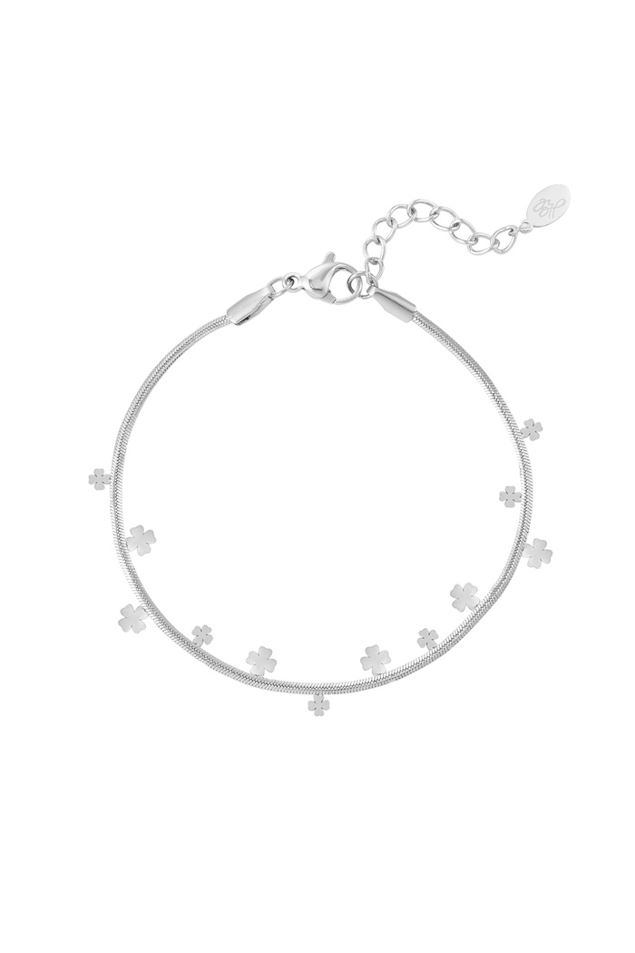 Bracelet clover party - silver 