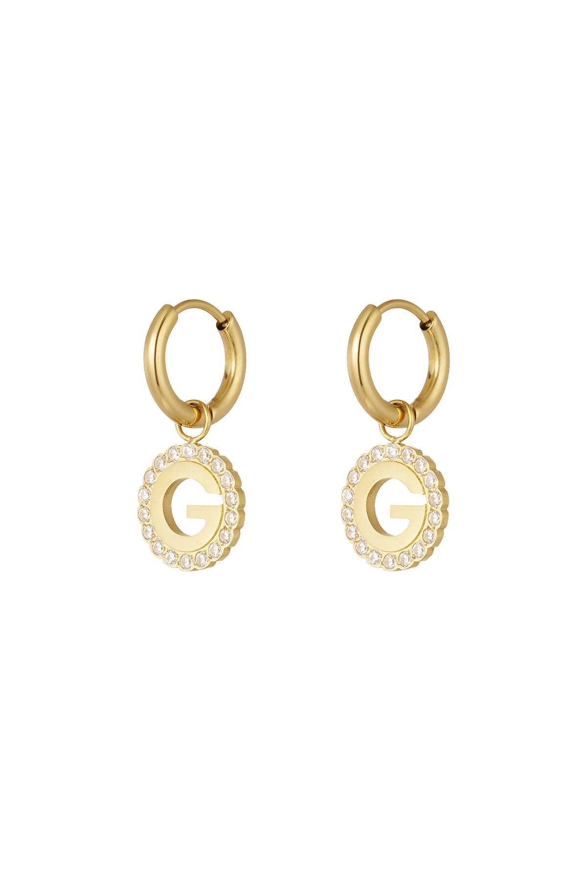 Earrings graceful G - gold h5 