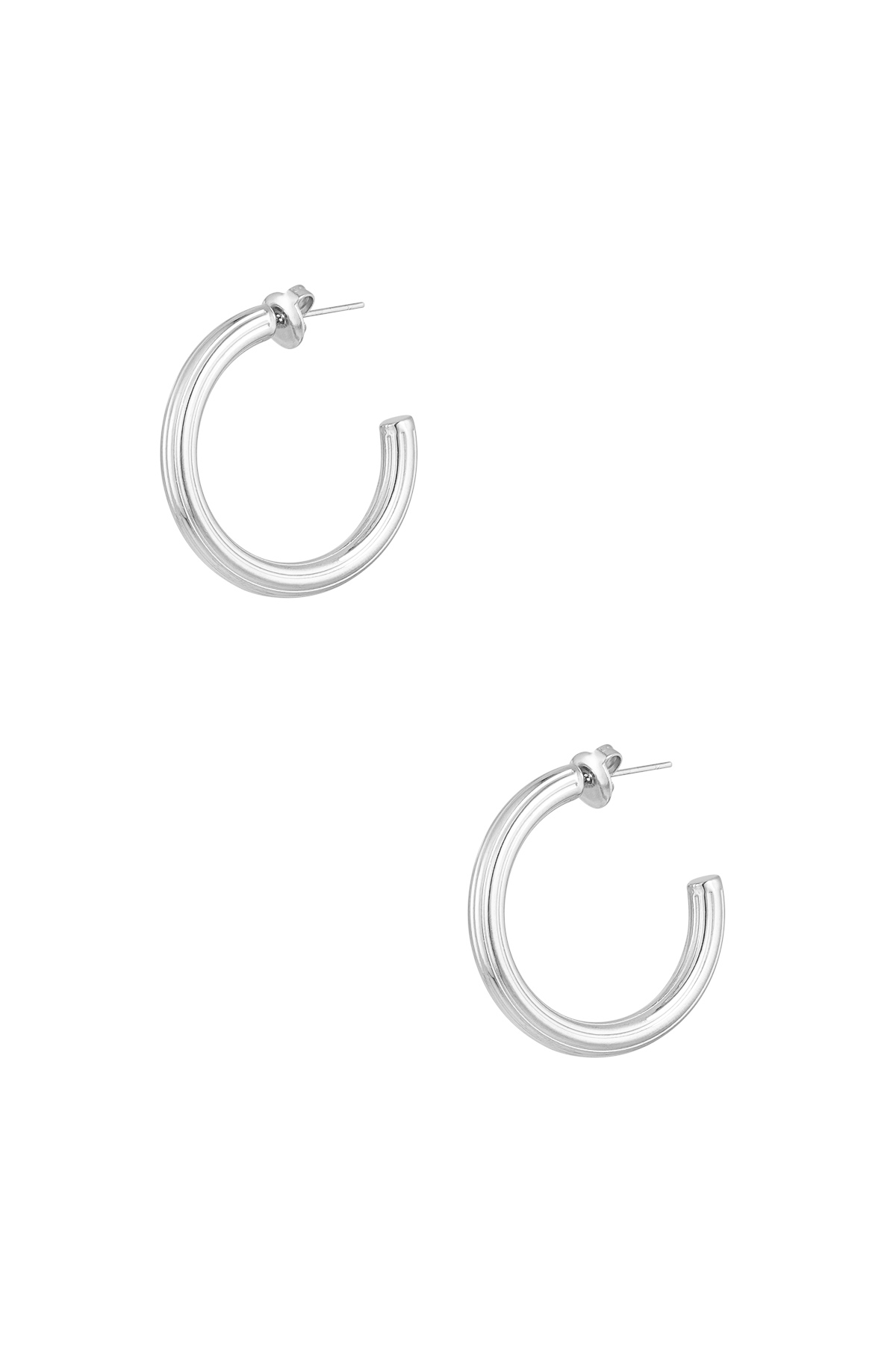 Classic earrings small - silver