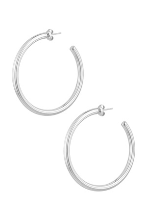Klassische Ohrringe groß - Silber h5 