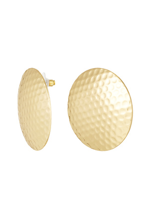 Earrings domes - gold h5 